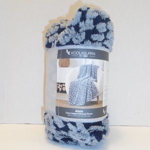 Koolaburra By Ugg Alaia Sherpa Throw Blanket Blue